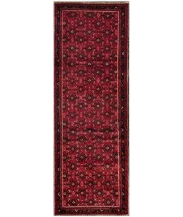 Hand Knotted Hamadan Wool Rug 3'  9" x 10'  2" - No. AT34311