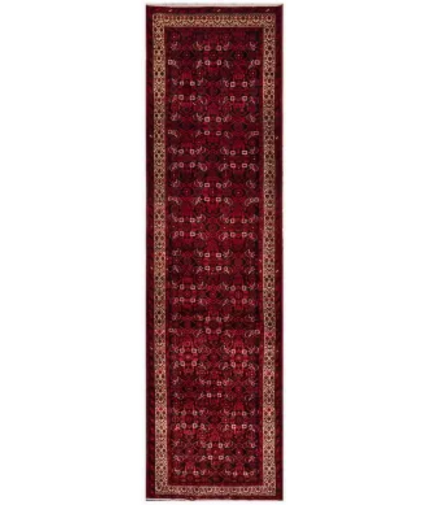 Hand Knotted Hamadan Wool Rug 3'  8" x 13'  10" - No. AT71553