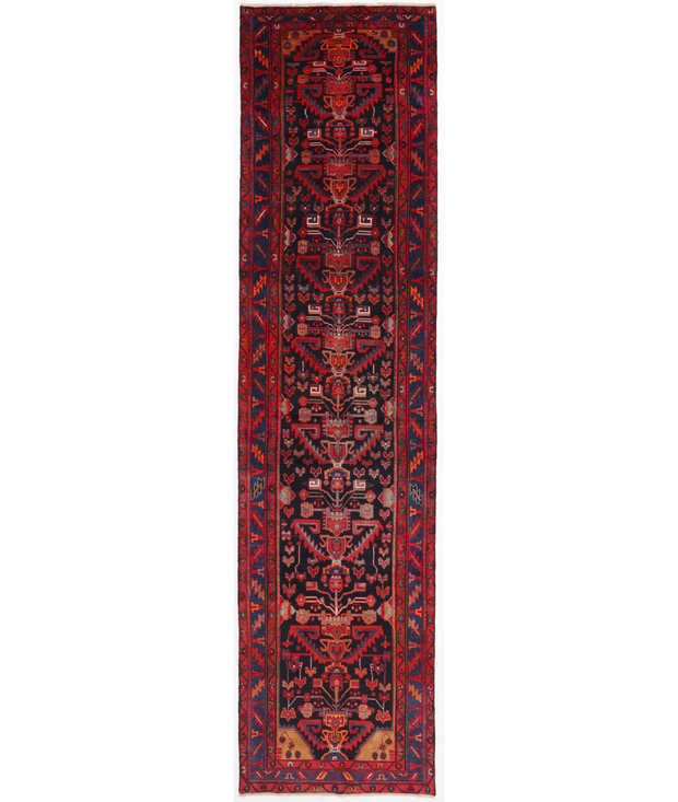 Hand Knotted Hamadan Wool Rug 3'  8" x 15'  1" - No. AT66769
