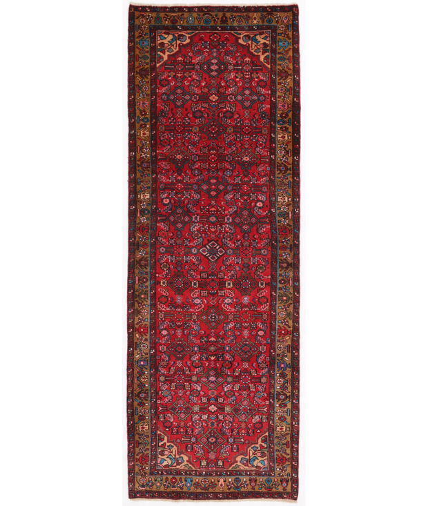 Hand Knotted Hamadan Wool Rug 3'  5" x 10'  0" - No. AT38141