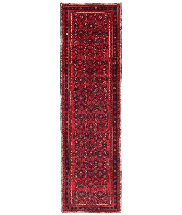 Hand Knotted Hamadan Wool Rug 2'  10" x 10'  1" - No. AT62359