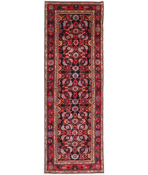 Hand Knotted Hamadan Wool Rug 3'  5" x 10'  0" - No. AT69307