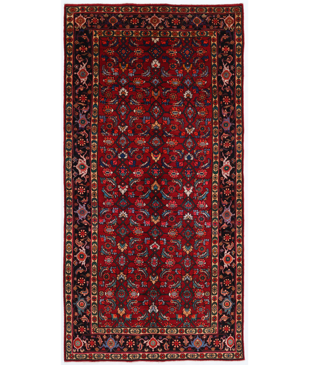 Hand Knotted Hamadan Wool Rug 4'  11" x 10'  2" - No. AT45247