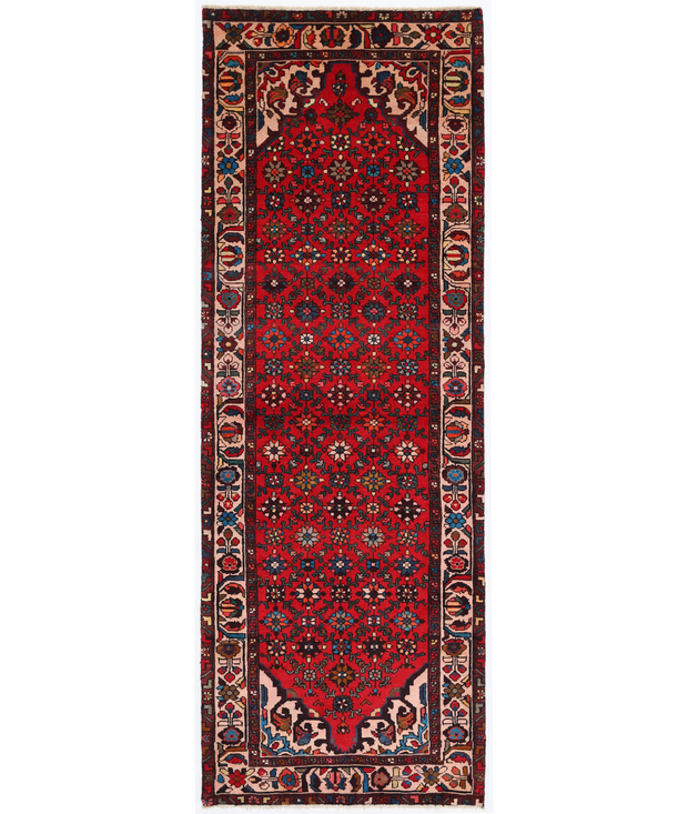 Hand Knotted Hamadan Wool Rug 3'  6" x 9'  10" - No. AT47822