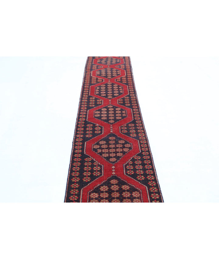 Oriental Hamadan Runner Rug 2' 0" x 11' 6" Hand-Knotted | No. AT98158