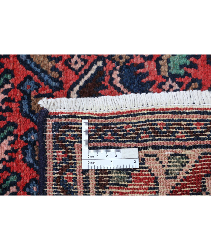 Afghan Hamadan Runner Rug 3' 5" x 13' 4" Hand-Knotted | No. AT79824