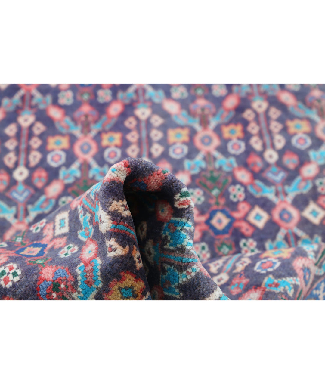 Afghan Oriental Rug 3' 8" x 10' 4" Hand-Knotted | No. AT18166