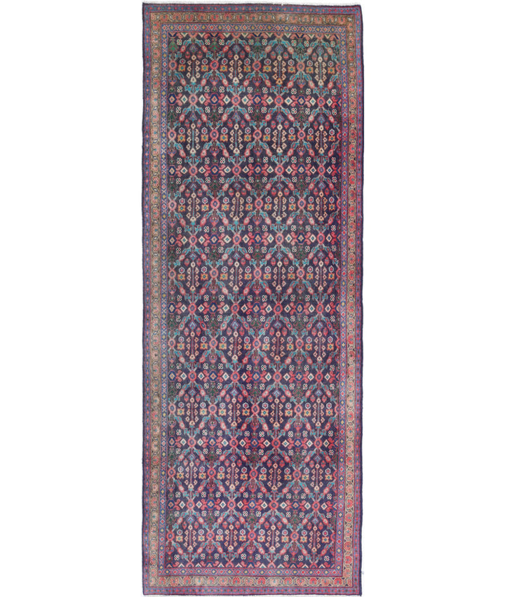 Afghan Oriental Rug 3' 8" x 10' 4" Hand-Knotted | No. AT18166