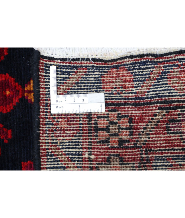 Afghan Hamadan Runner Rug 3' 8" x 10' 0" Hand-Knotted | No. AT13965