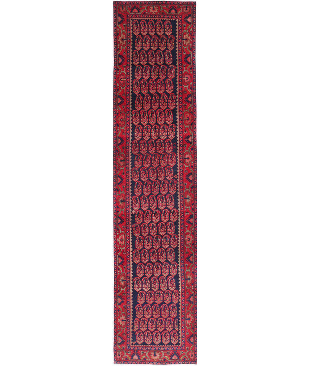 Hand Knotted Oriental Hamadan Wool Rug 3' 7" x 17' 4" - No. AT25859