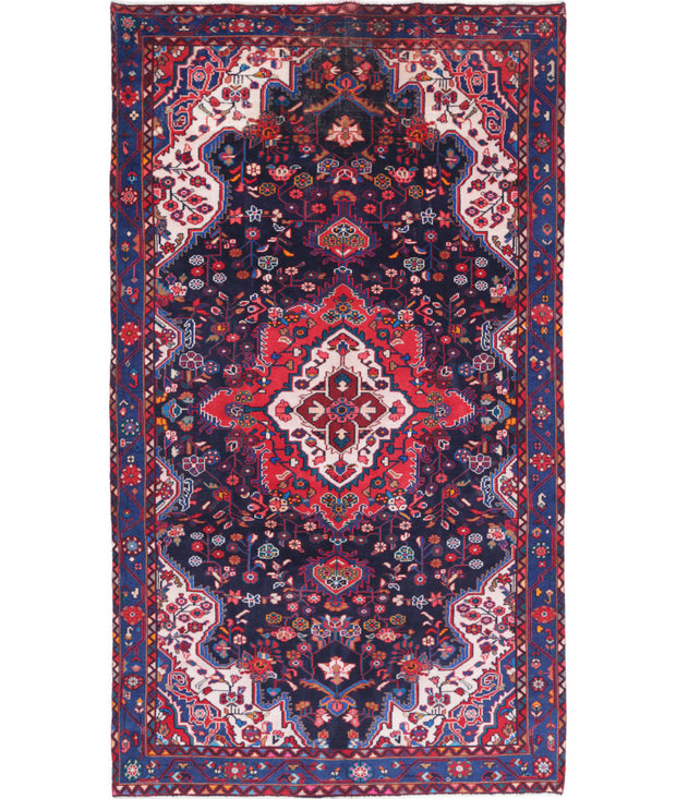 Hand Knotted Oriental Hamadan Wool Rug 5' 5" x 9' 10" - No. AT13213