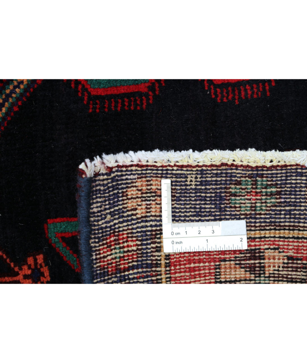Afghan Hamadan Rug 4' 8" x 9' 7" Hand-Knotted | No. AT27957