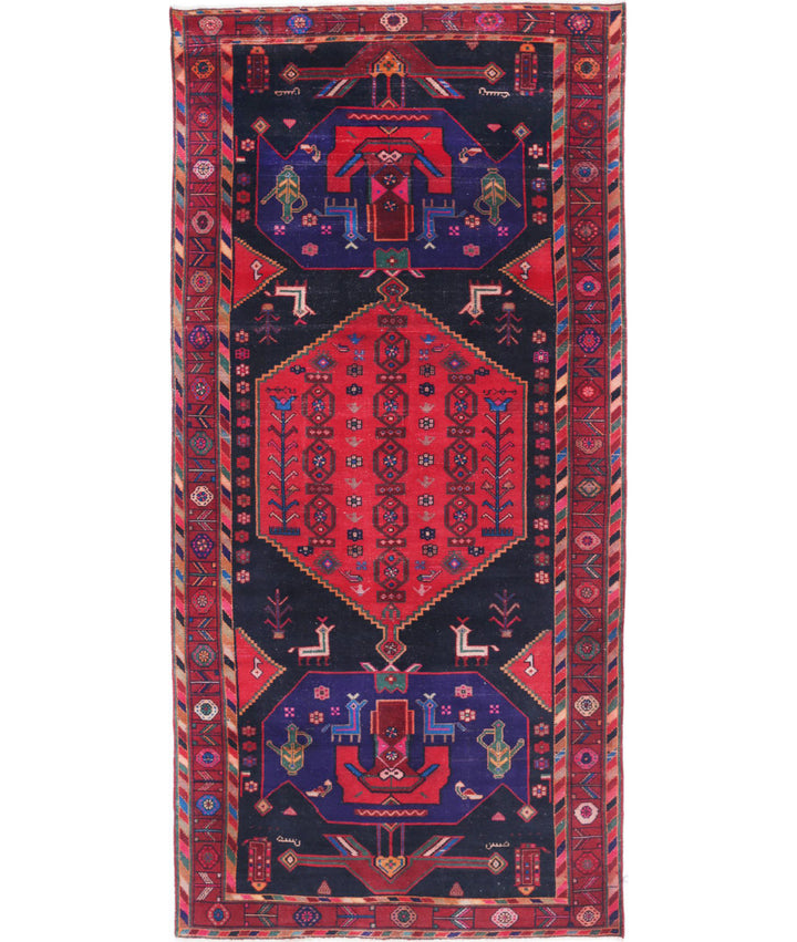 Afghan Oriental Rug 4' 6" x 9' 8" Hand-Knotted | No. AT78603