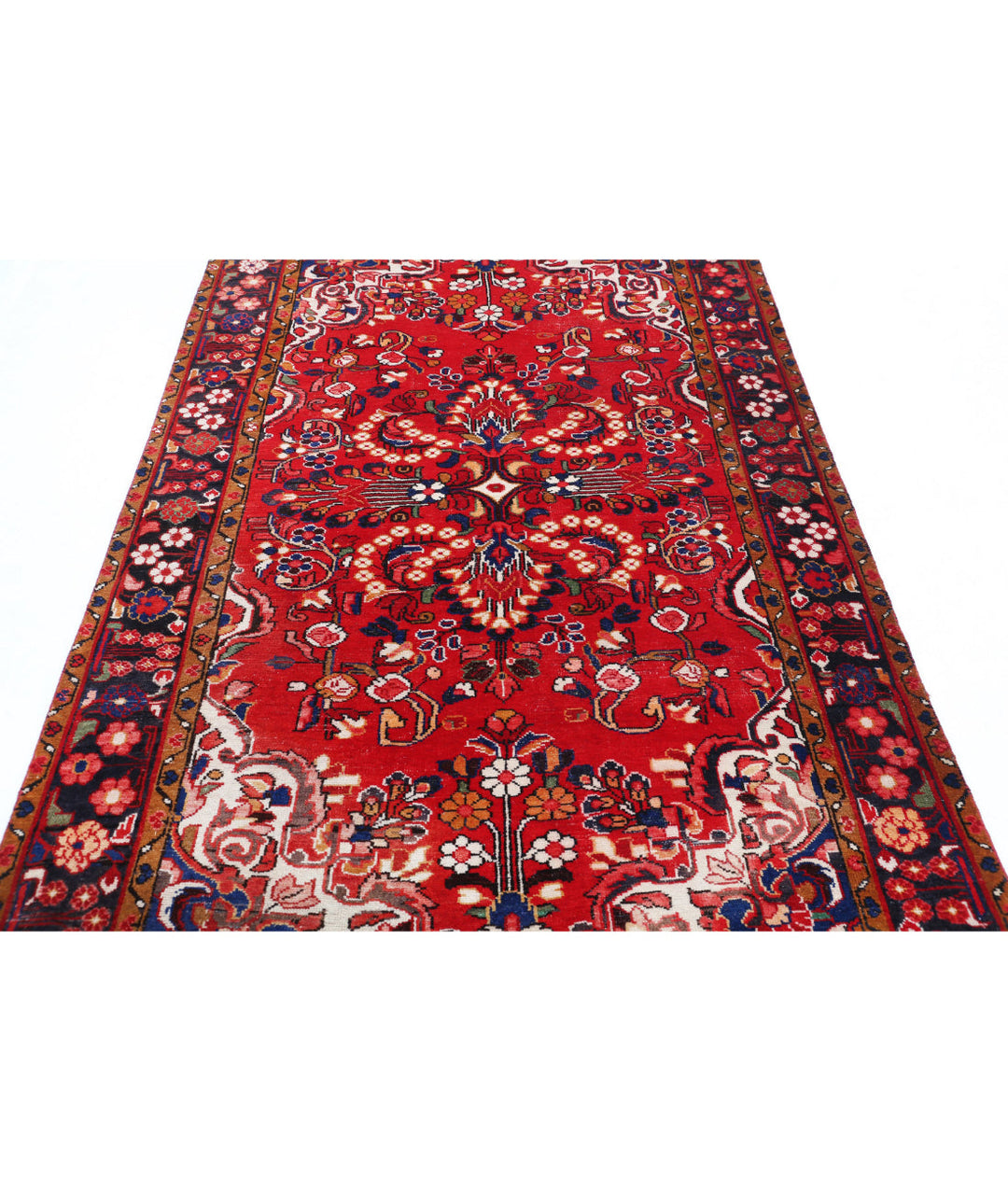 Afghan Oriental Rug 4' 9" x 7' 8" Hand-Knotted | No. AT14111