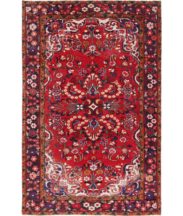 Afghan Oriental Rug 4' 9" x 7' 8" Hand-Knotted | No. AT14111