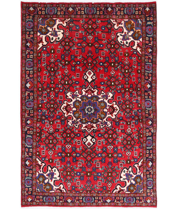 Hand Knotted Oriental Hamadan Wool Rug 3' 3" x 5' 0" - No. AT67563