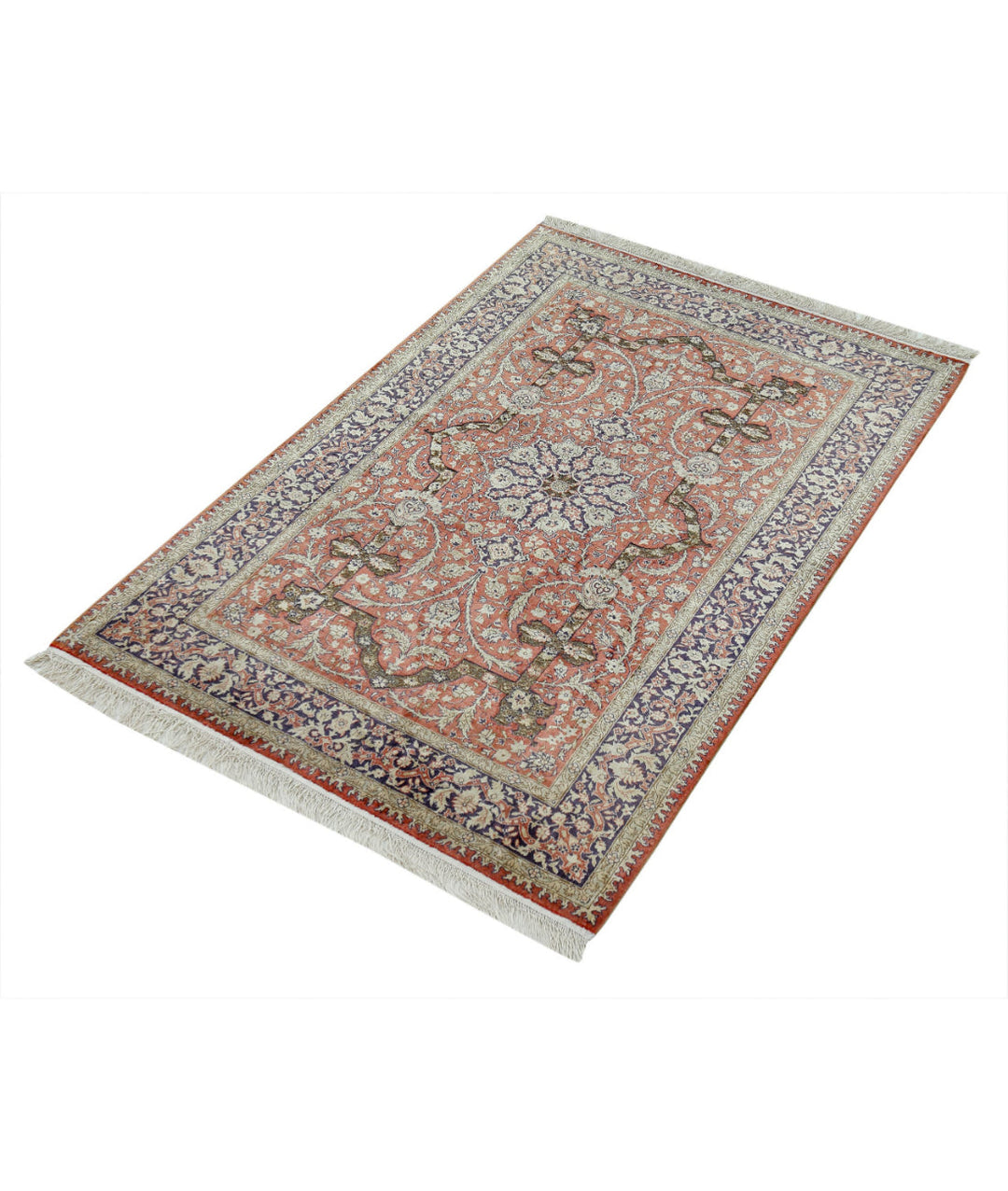 Turkish Hereke Rug 2' 7" x 3' 11" Hand-Knotted | No. AT84633