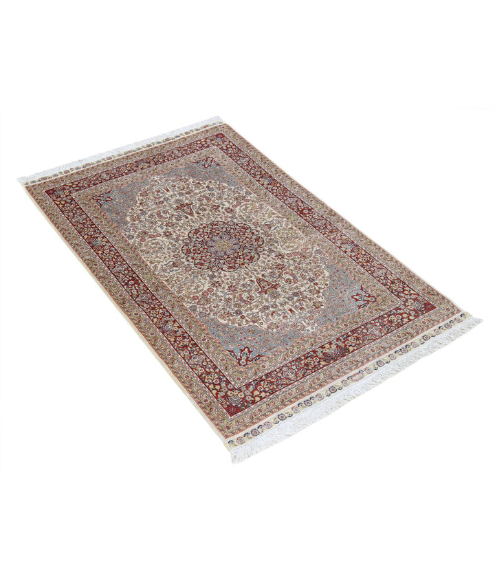Afghan Hereke Rug 2' 7" x 4' 0" Hand-Knotted | No. AT86655
