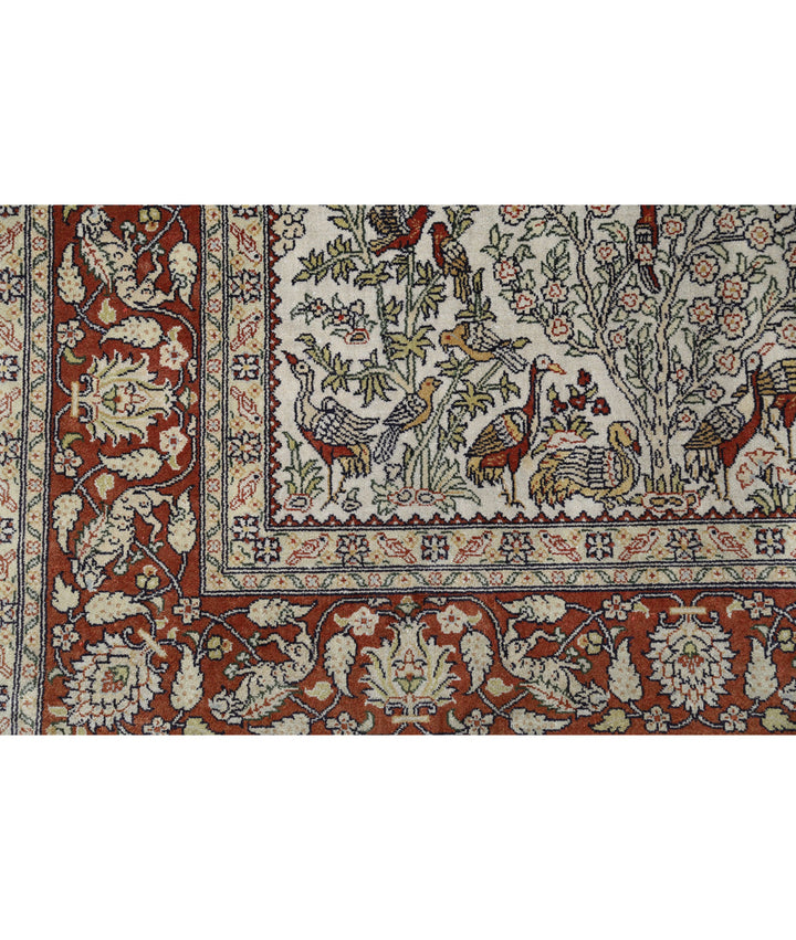 Afghan Hereke Rug 2' 7" x 3' 11" Hand-Knotted | No. AT23313