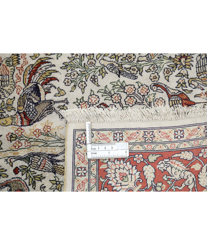Afghan Hereke Rug 2' 7" x 3' 11" Hand-Knotted | No. AT23313