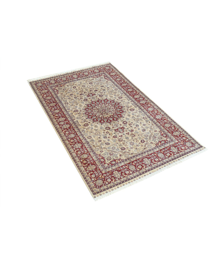 Afghan Hereke Rug 3' 1" x 4' 10" Hand-Knotted | No. AT80957