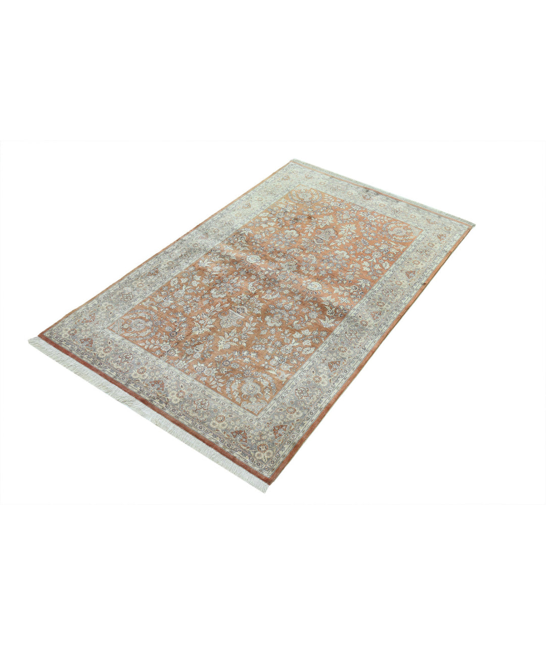Afghan Hereke Rug 3' 0" x 4' 11" Hand-Knotted | No. AT19463