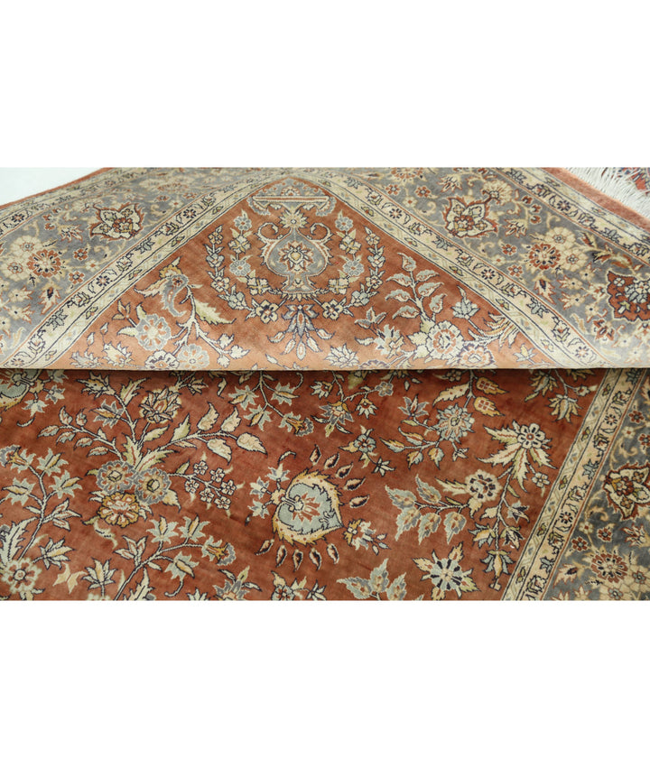 Afghan Hereke Rug 3' 0" x 4' 11" Hand-Knotted | No. AT19463