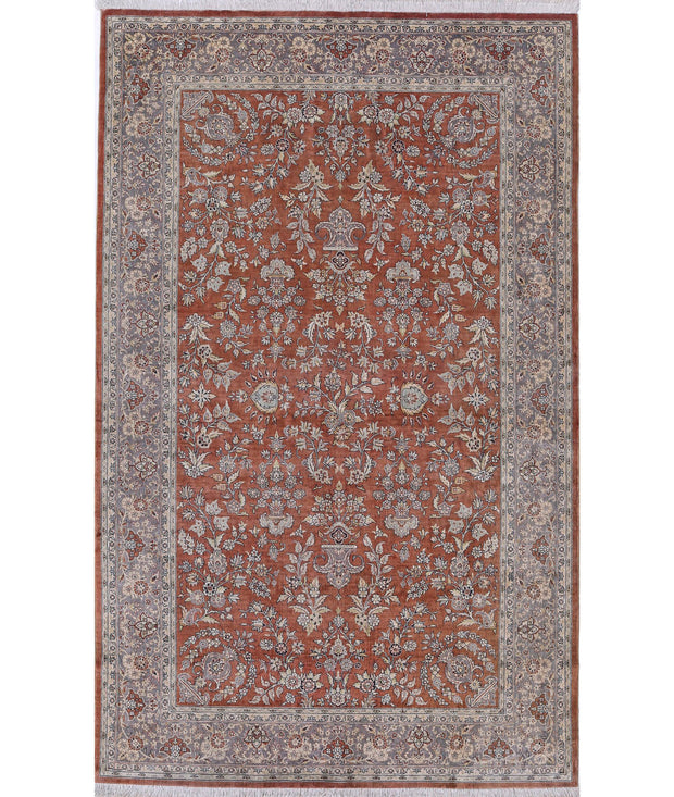 Hand Knotted Masterpiece Hereke Fine Silk Rug 3' 0" x 4' 11" - No. AT19463