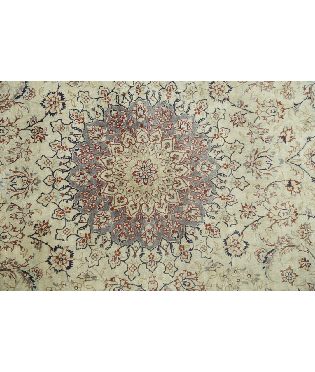 Beige Afghan Hereke Rug 3' 0" x 5' 0" Hand-Knotted | No. AT25055
