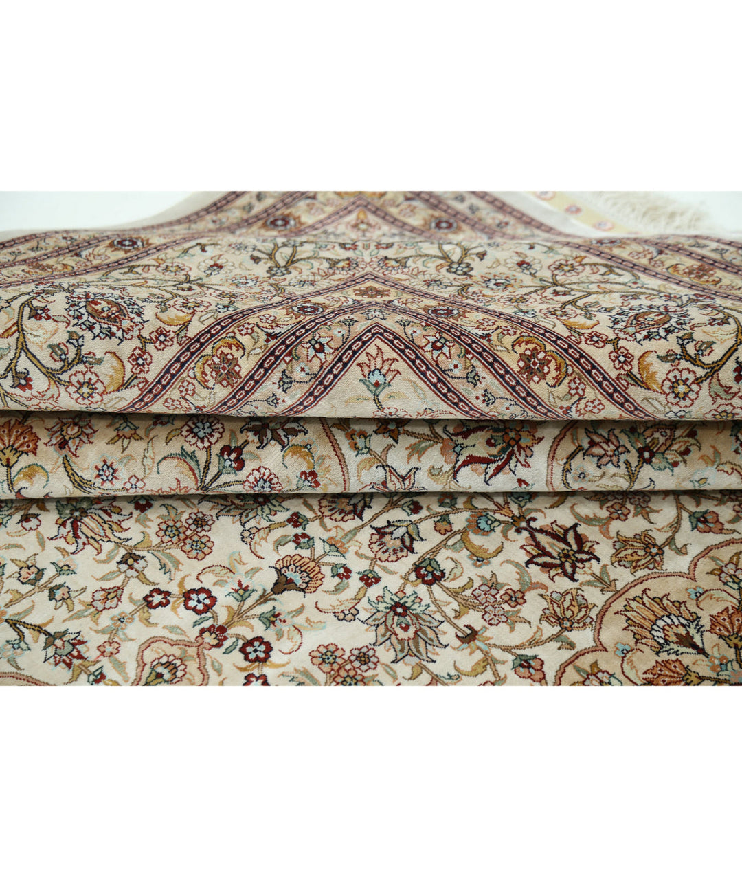 Afghan Hereke Rug 6' 0" x 9' 0" Hand-Knotted | No. AT63345