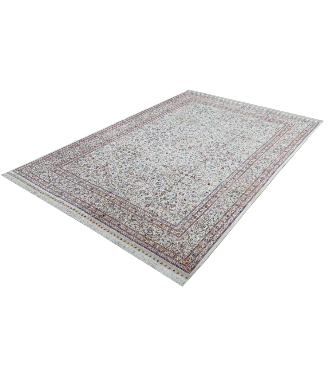 Afghan Hereke Rug 6' 0" x 9' 0" Hand-Knotted | No. AT63345
