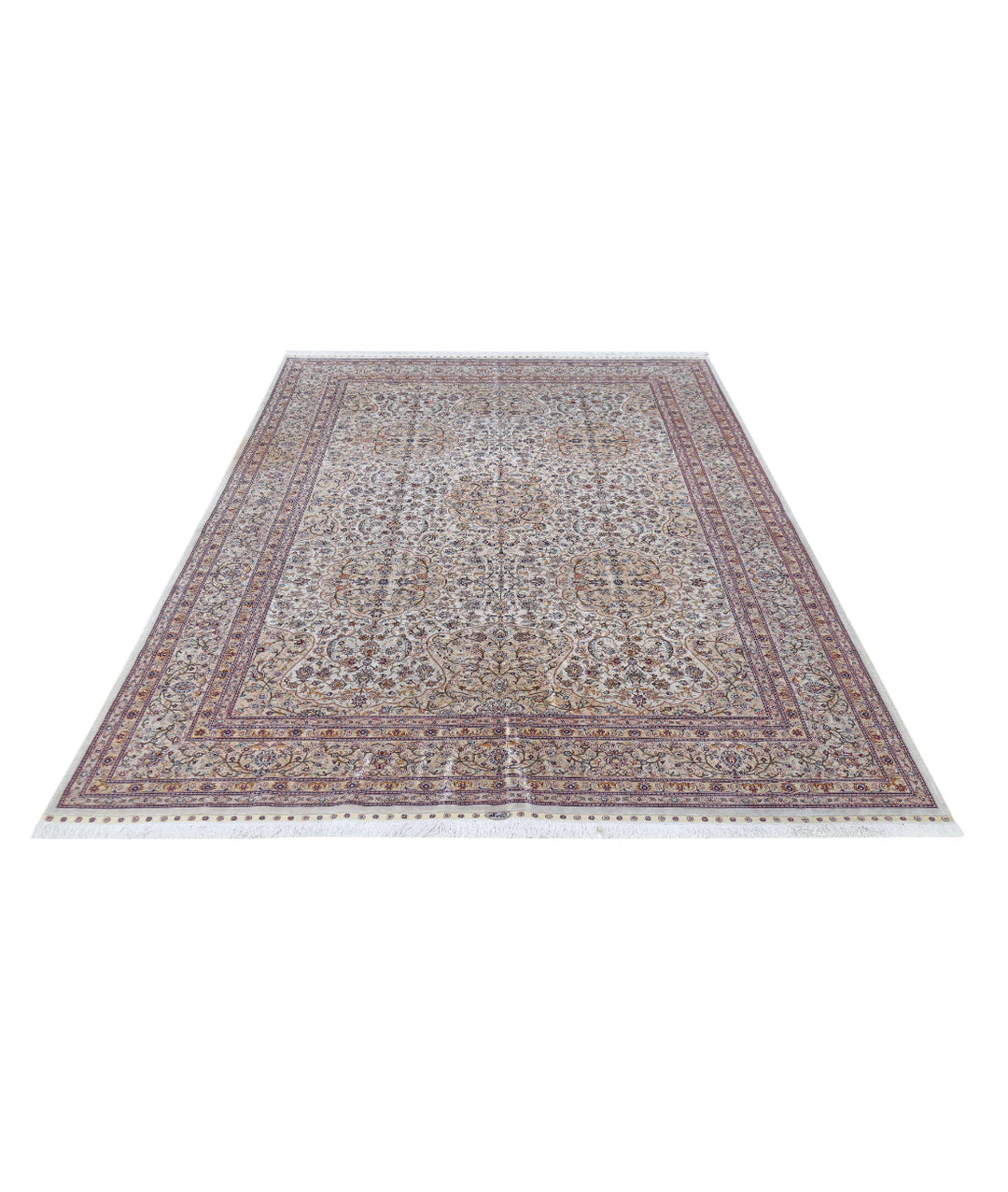Afghan Hereke Rug 6' 0" x 9' 0" Hand-Knotted | No. AT63345
