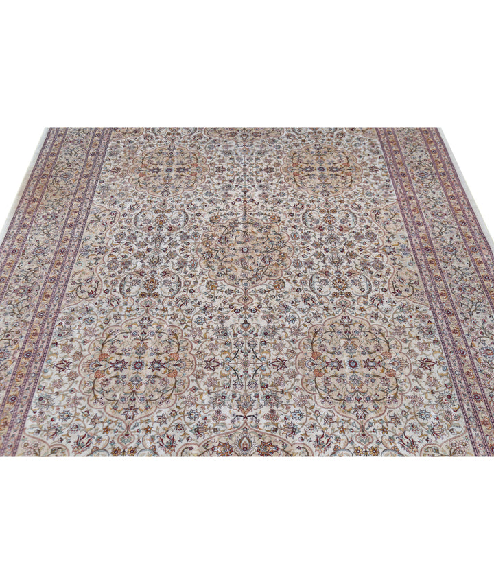 Afghan Hereke Rug 6' 0" x 9' 0" Hand-Knotted | No. AT63345