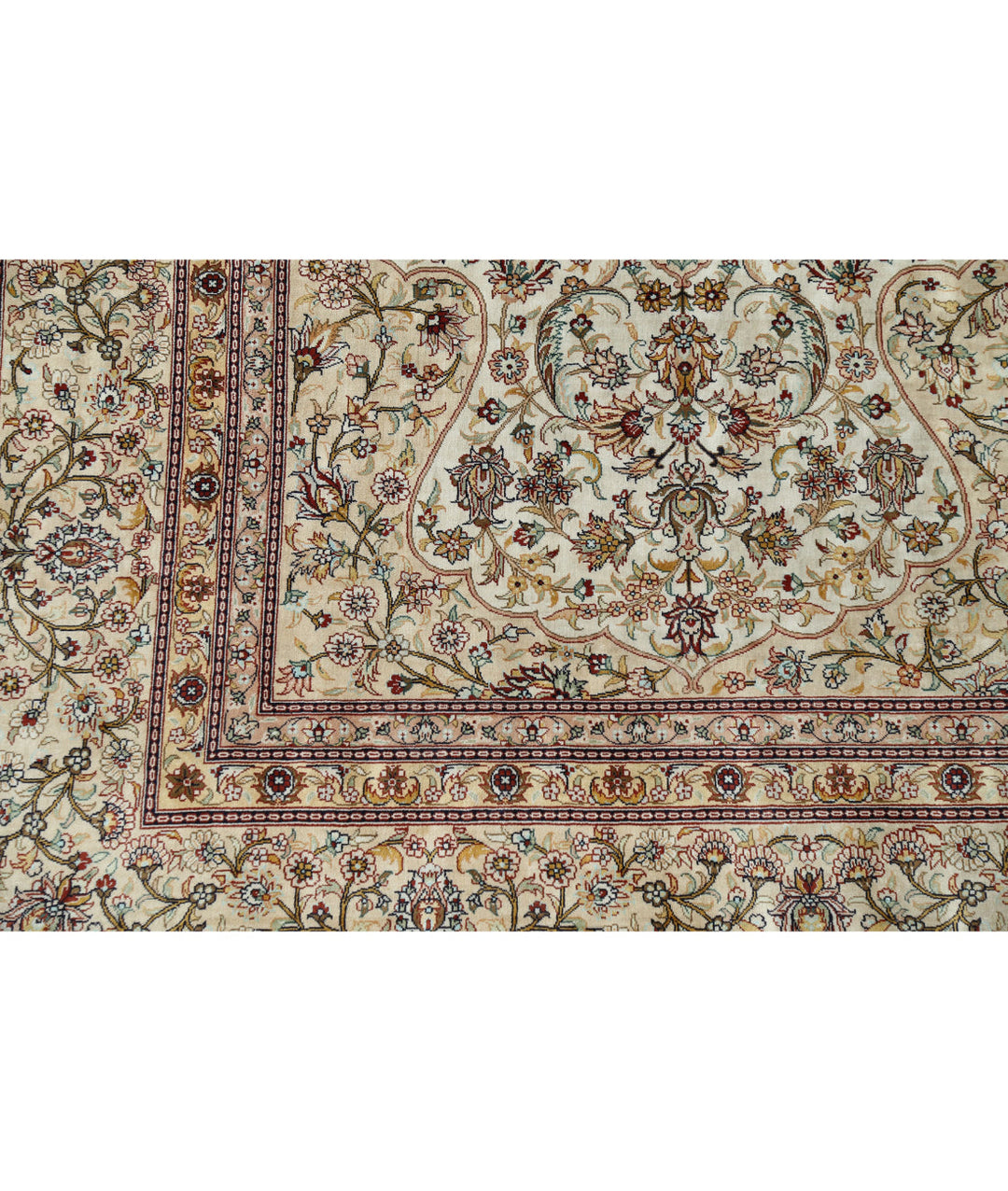 Afghan Hereke Rug 6' 0" x 9' 0" Hand-Knotted | No. AT63345