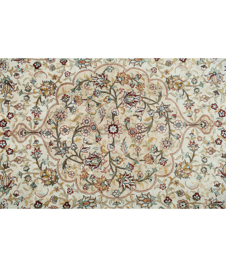 Afghan Hereke Rug 6' 0" x 9' 0" Hand-Knotted | No. AT63345