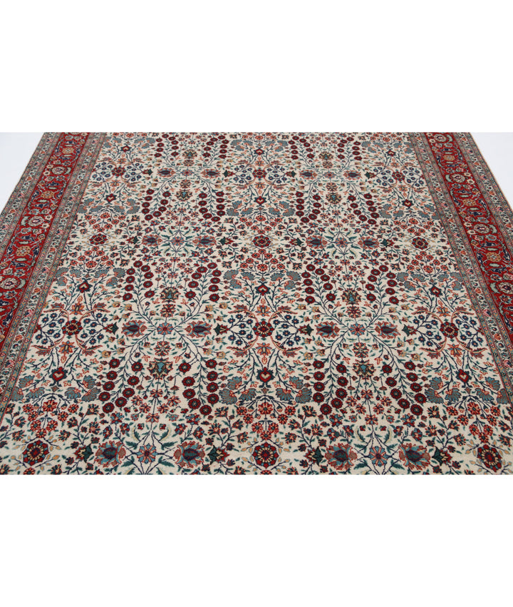 Afghan Hereke Rug 7' 1" x 9' 9" Hand-Knotted | No. AT86436