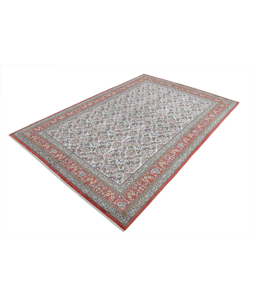 Afghan Hereke Rug 6' 1" x 7' 11" Hand-Knotted | No. AT68105