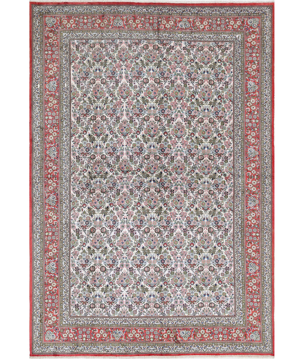 Hand Knotted Masterpiece Hereke Silk Rug 6' 1" x 7' 11" - No. AT90143