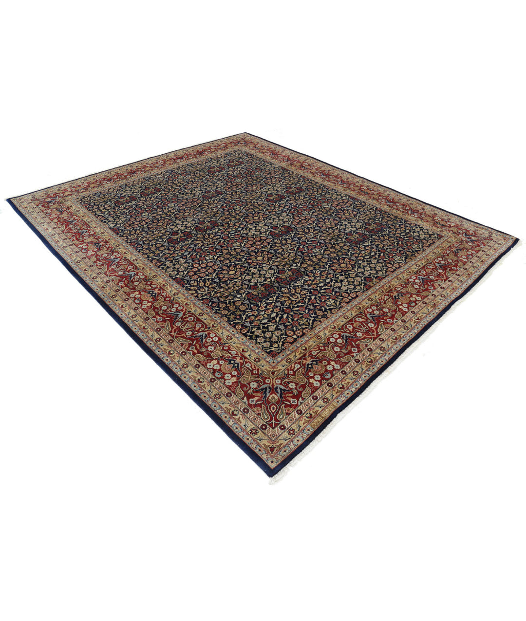 Afghan Hereke Rug 8' 0" x 9' 9" Hand-Knotted | No. AT84713