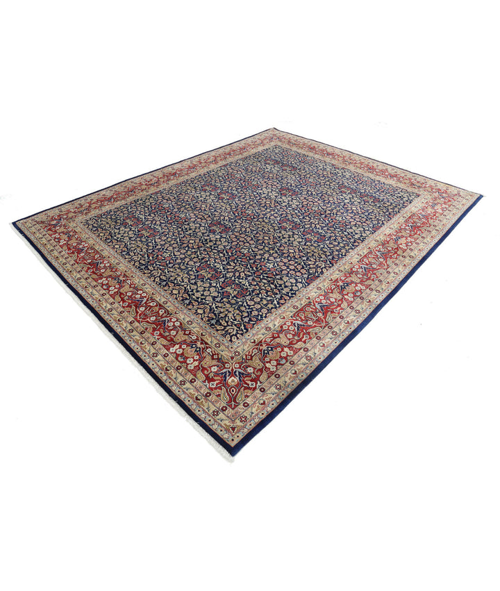 Afghan Hereke Rug 8' 0" x 9' 9" Hand-Knotted | No. AT84713