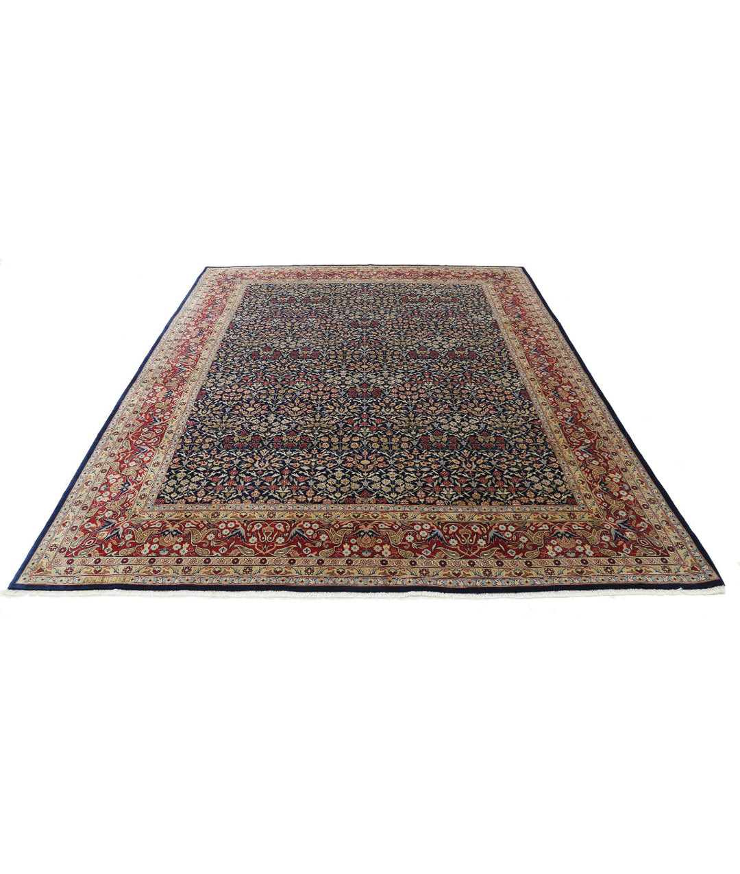 Afghan Hereke Rug 8' 0" x 9' 9" Hand-Knotted | No. AT84713