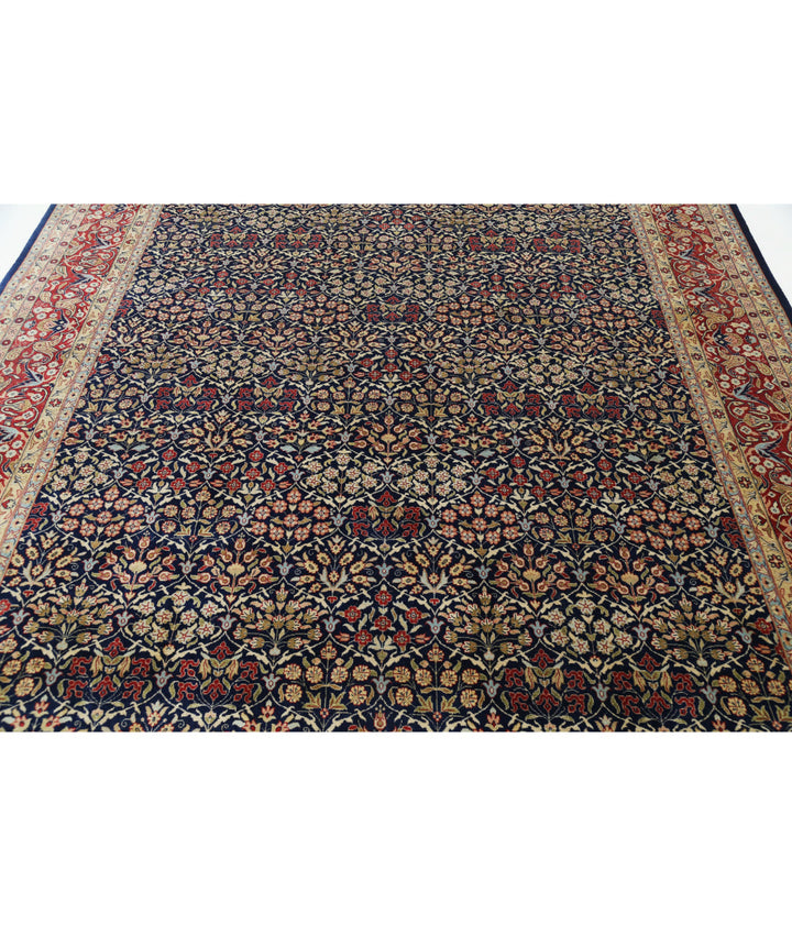 Afghan Hereke Rug 8' 0" x 9' 9" Hand-Knotted | No. AT84713