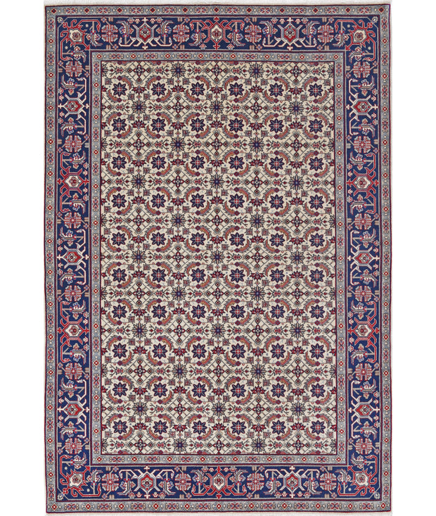 Hand Knotted Heritage Fine Oriental Wool Rug 4' 0" x 5' 10" - No. AT62306