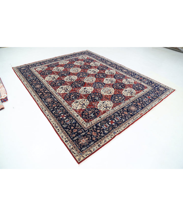 Red Pakistani Oriental Rug 7' 10" x 9' 9" Hand-Knotted | No. AT67275