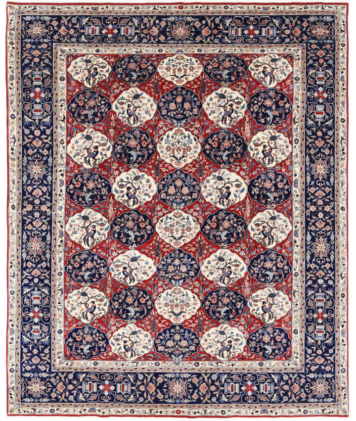 Red Pakistani Oriental Rug 7' 10" x 9' 9" Hand-Knotted | No. AT67275