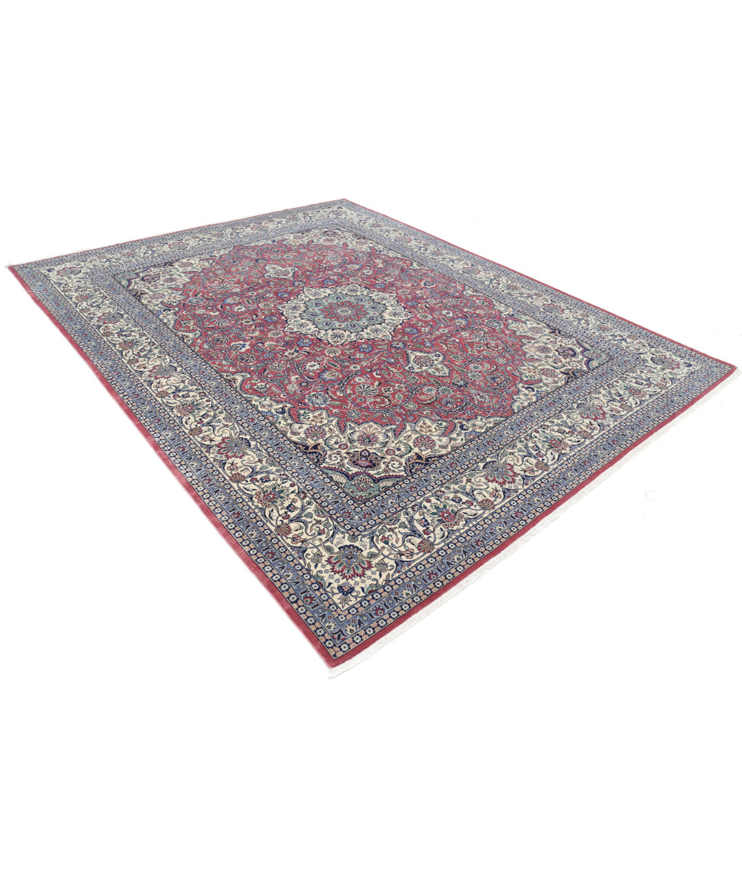 Pink Pakistani Oriental Rug 7' 11" x 10' 1" Hand-Knotted | No. AT92294