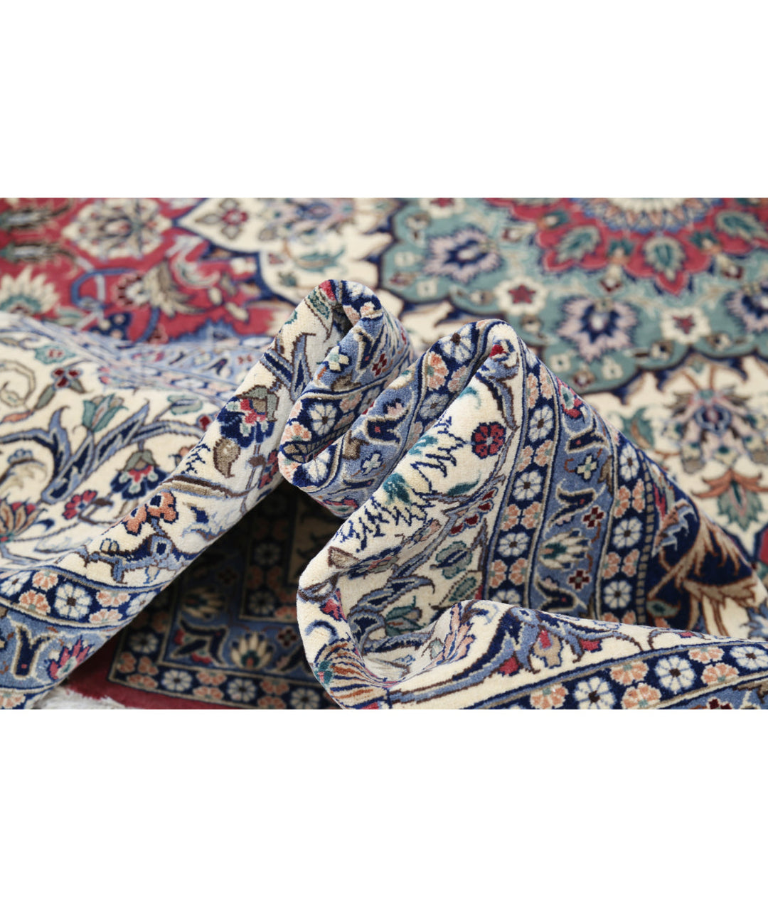 Pink Pakistani Oriental Rug 7' 11" x 10' 1" Hand-Knotted | No. AT92294