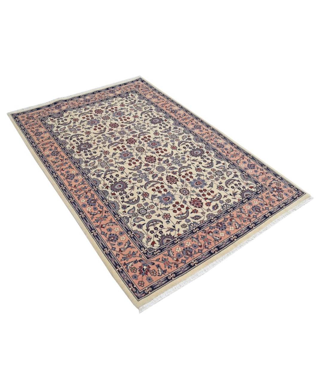 Pakistani Oriental Rug 4' 1" x 6' 1" Hand-Knotted | No. AT96151