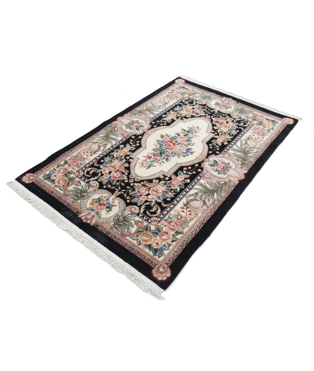 Pakistani Oriental Rug 3' 10" x 5' 10" Hand-Knotted | No. AT60919