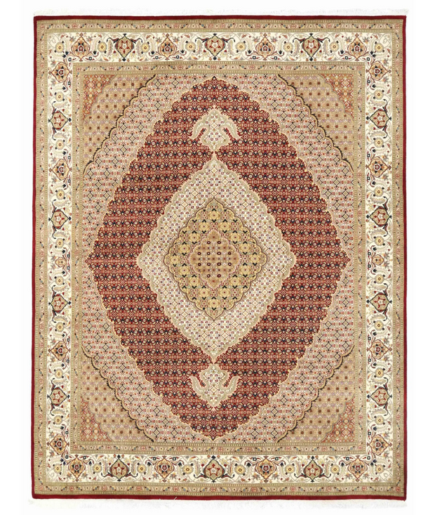 Hand Knotted Heritage Wool Rug 8'  1" x 10'  4" - No. AT12206